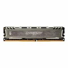 Memoria Crucial Ballistix Sport 8GB (1x8) DDR4 3000Mhz Cinza, BLS8G4D30AESBK