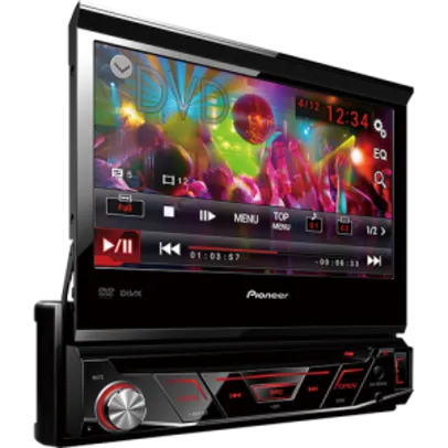 DVD Player Automotivo Pioneer AVH-3880DVD com Tela 7'' USB Retrátil Touch Screen - R$793