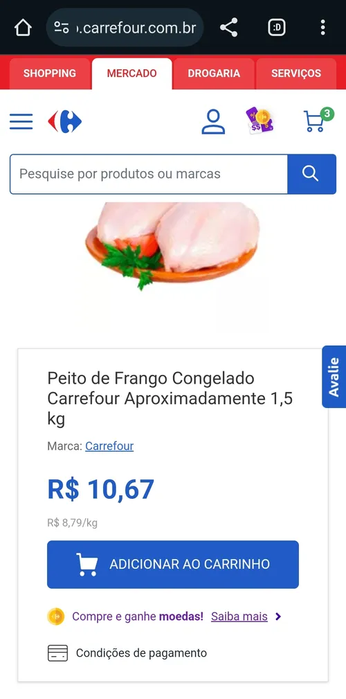 Imagem na descrição da promoção