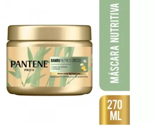 Máscara de Tratamento Nutritiva Capitar Pantene Bambu com 270ml