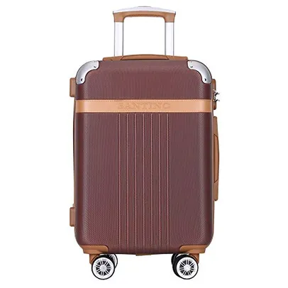 (Prime) Mala de Viagem Médiaa de Despacho 23 kg Santino, BRONZE/VERMELHO