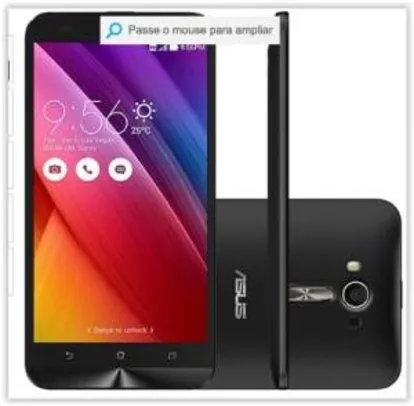 [Submarino] Smartphone ASUS ZenFone 2 Laser Dual Chip Desbloqueado Android 5 Tela 5.5" 16GB 4G 13MP - Preto por R$ 854