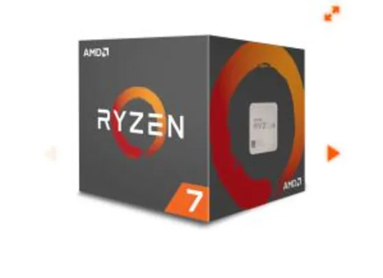 Processador AMD Ryzen 7 2700 3.2GHz / 4.1GHz Max Turbo YD2700BBAFBOX Octa Core 16MB Cooler Wraith Spire com LED