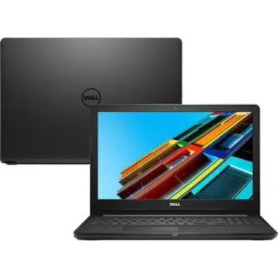 Notebook Dell Inspiron I15-3567-A10P Intel Core 6ª i3 4GB 1TB Tela LED 15,6" Windows 10 - Preto