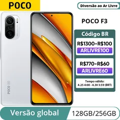 Smartphone POCO F3 5G Snapdragon 870 Octa Core 128GB / 256GB 6.67"