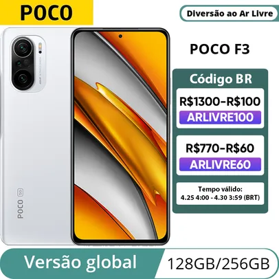 Smartphone POCO F3 5G Snapdragon 870 Octa Core 128GB / 256GB 6.67"