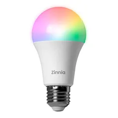 Lampada Inteligente Zinnia Crux CR100, 10W, Wi-Fi, RGB, Branca, Compatível Alexa