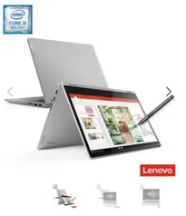 Notebook Lenovo 2 em 1 ideapad C340 i5-8265U 8GB 128GB SSD com Digital Pen Win10