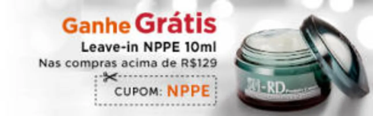 Ganhe leave-in NPPE em compras acima de R$129
