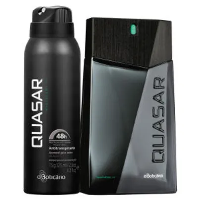 Combo Quasar Evolution: Des. Colônia + Desodorante Aerosol Boticário - R$ 98