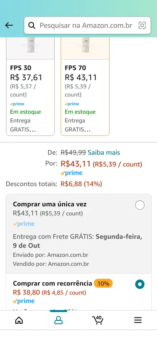 Imagem na descrição da promoção