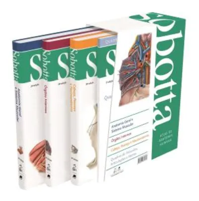 Sobotta - Atlas de Anatomia Humana - 3 Volumes (Capa dura) - R$146