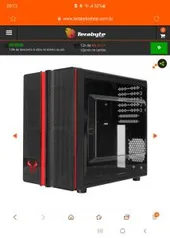 Gabinete Gamer Riotoro Small, Mini Tower, Black, Sem Fonte, Com 1 Fan - R$329