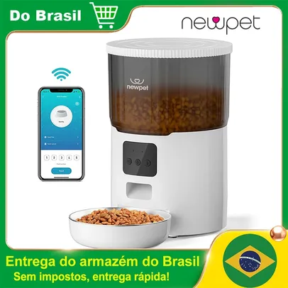 [Do Brasil/Gpay ] Alimentador Automático de 4L para Pet Newpet