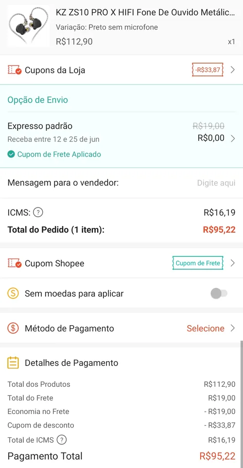 Imagem na descrição da promoção