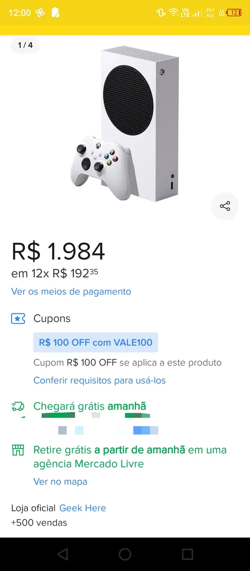 Imagem na descrição da promoção