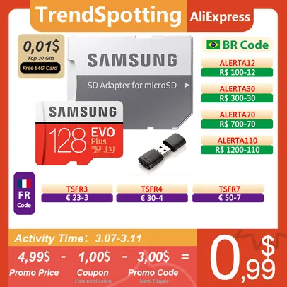 [Novos usuários] Cartão de Memória Samsung EVO Plus 128G