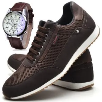 Sapatênis Sapato Casual JUILLI Com Relógio R$120