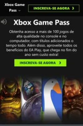 Game pass Ultimate com EA acess