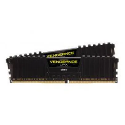 MEMORIA CORSAIR VENGEANCE LPX 32GB CL16 (2X16) DDR4 3200MHZ PRETA | R$949