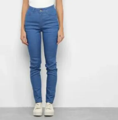 Calça Jeans Skinny Malwee Feminina - Azul