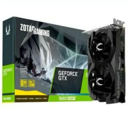 Placa de Vídeo Zotac Gaming NVIDIA GeForce GTX 1660 Super Twin Fan, 6GB | R$1668