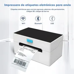 [BR | Moedas] Impressora Térmica de Etiquetas Suporta Bluetooth WIFI USB 