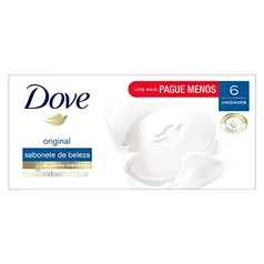 Sabonete em Barra Dove Branco 90 GR 6 unidades, Dove