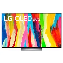 Smart TV LG 55 Polegadas OLED evo 4K UHD, 4 HDMI, 3 USB, Wi-Fi, Bluetooth, ThinQAI, Google Assistente, Alexa - OLED55C2PSA