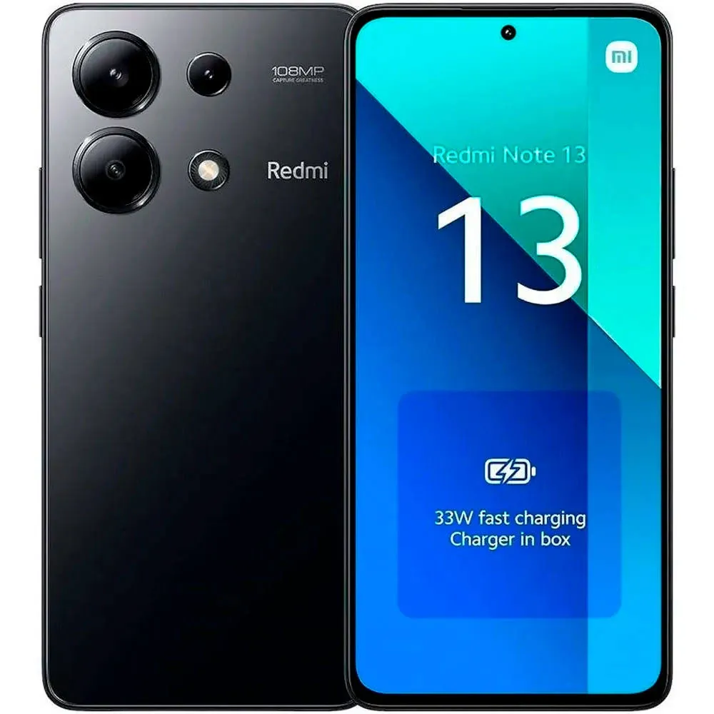 Imagem do produto Xiaomi Redmi Note 13 128GB - 6GB Ram (Midnight Black) Preto