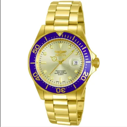 Invicta Men`s Pro Diver 40mm Ouro Tone Inoxidável Relógio de Quartzo