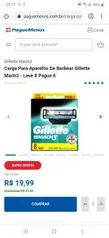 Carga Para Aparelho De Barbear Gillette Mach3