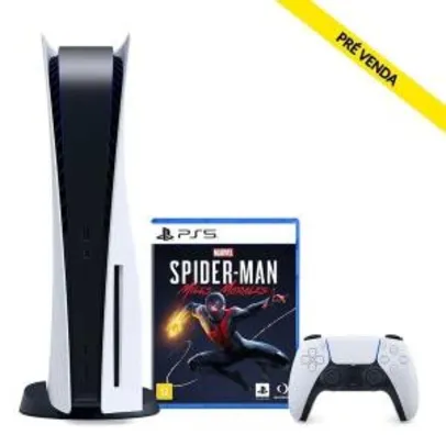 CONSOLE PLAYSTATION 5 + JOGO MARVEL'S SPIDER-MAN: MILES MORALES - PS5 R$4701