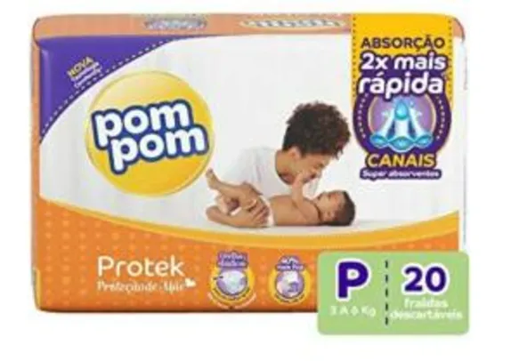 Compre 4 unidades de fraldas Pom Pom e tenha 25% OFF