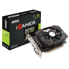 Placa de vídeo MSI iGamer Geforce GTX 1060 6GB GDDR5 - R$ 1300