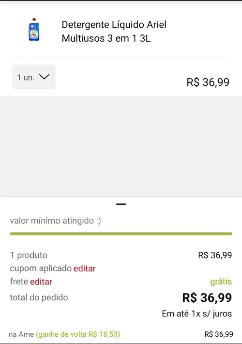 Imagem na descrição da promoção