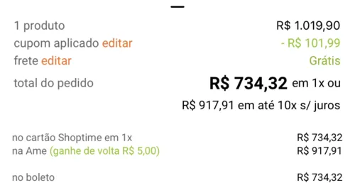 Imagem na descrição da promoção