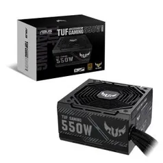 Fonte Asus TUF Gaming 550W, 80 Plus Bronze, TUF-GAMING-550B, 90YE00D2-B0NA00 | R$ 581