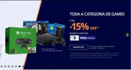 [Visa Checkout] 15% OFF em games