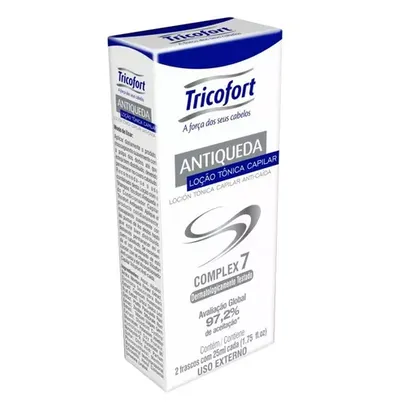 TRICOFORT TONICO CAPILAR ANTIQUEDA 2 FRASCOS COM 20ML CADA