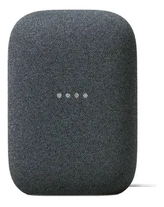 Google Nest Audio com assistente virtual Google Assistant charcoal 110V/220V