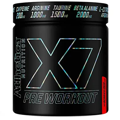 Atlhetica Nutrition X7 PRE WORKOUT (300g) Frutas Vermelhas (Mix Berries) Multicolorido.