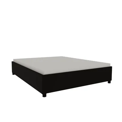 Foto do produto Cama Box Casal Mônaco Tcil Preto Fosco