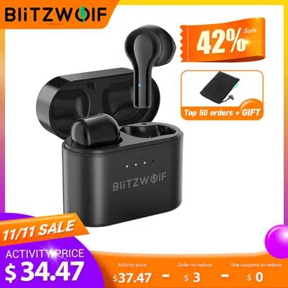 BlitzWolf BW FYE9 TWS Earphone Wireless Earbuds Half In ear DSP