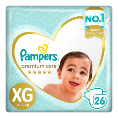 Fraldas Pampers Premium Care xg 26 Unidades