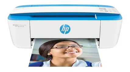 Impressora a cor multifuncional HP Deskjet Ink Advantage 3776 com wifi branca e azul 100V/240V