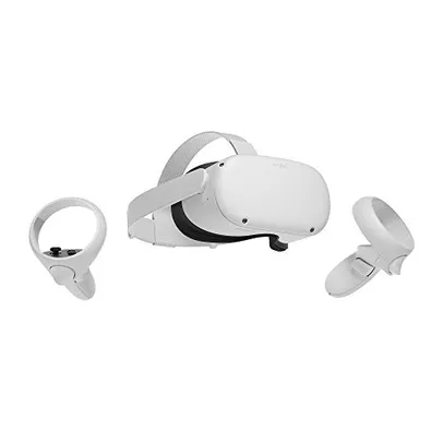 Oculus Quest 2 - Headset de Realidade Virtual Portátil com Controles Inclusos, 128GB, Biblioteca de Jogos Interna, Som 3D 