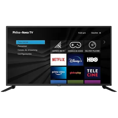 Smart TV LED 42" Full HD Philco PTV42G52RCF com WiFi, HDMI, USB e Processador Quad-core