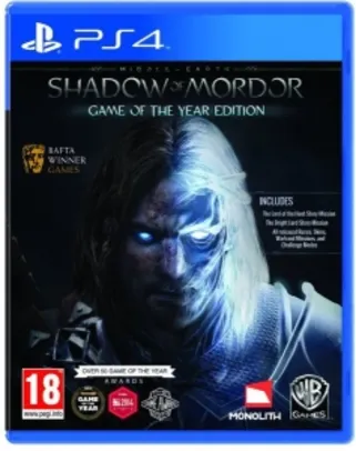 Sombras de Mordor - Edição Completa - PS4 - $45