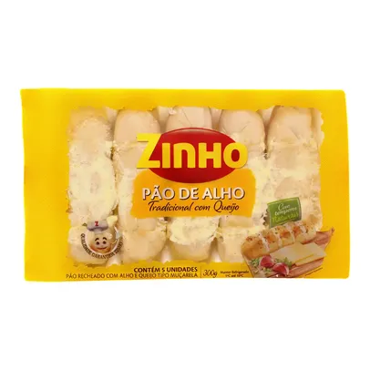 Pão de Alho Tradicional ZINHO 300g - R$7,12